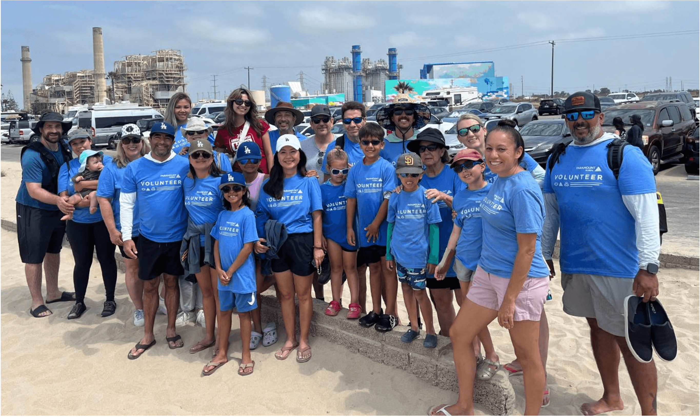 Paramount volunteers group photo