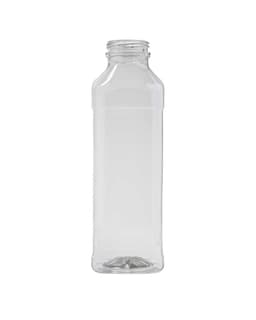 16 oz pet clear square label panel 38-400 dbj