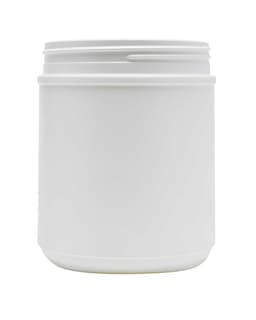 38 oz hdpe white straight sided canister 120-400