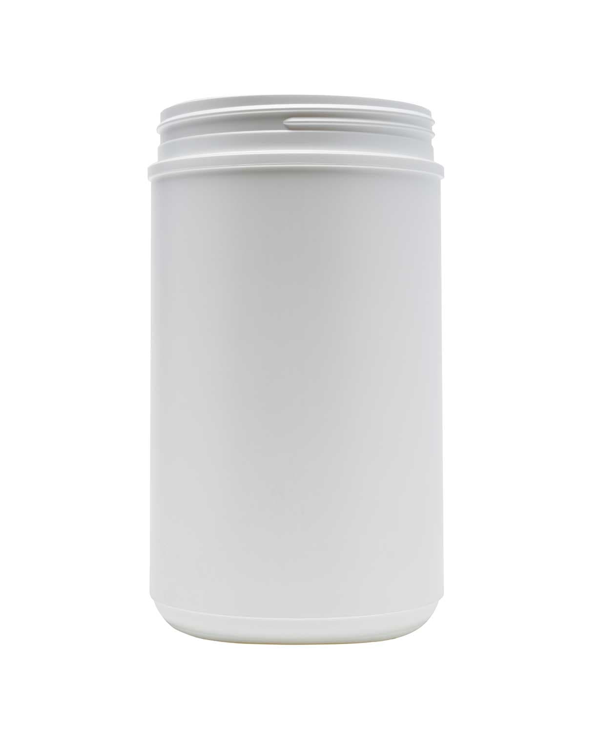 76 oz hdpe white straight sided canister 120-400