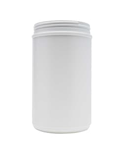 85 oz hdpe white straight sided canister 120-400