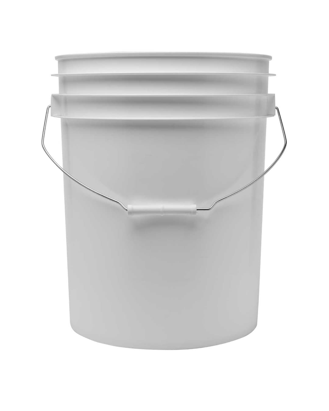 5gl White HDPE 75mil Open Head Pail