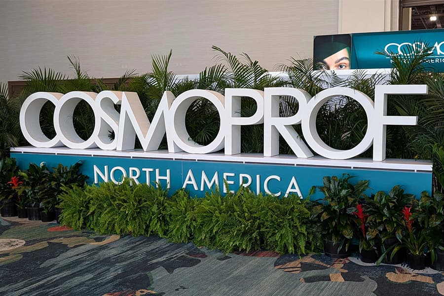 Cosmoprof 2025 trade show signage