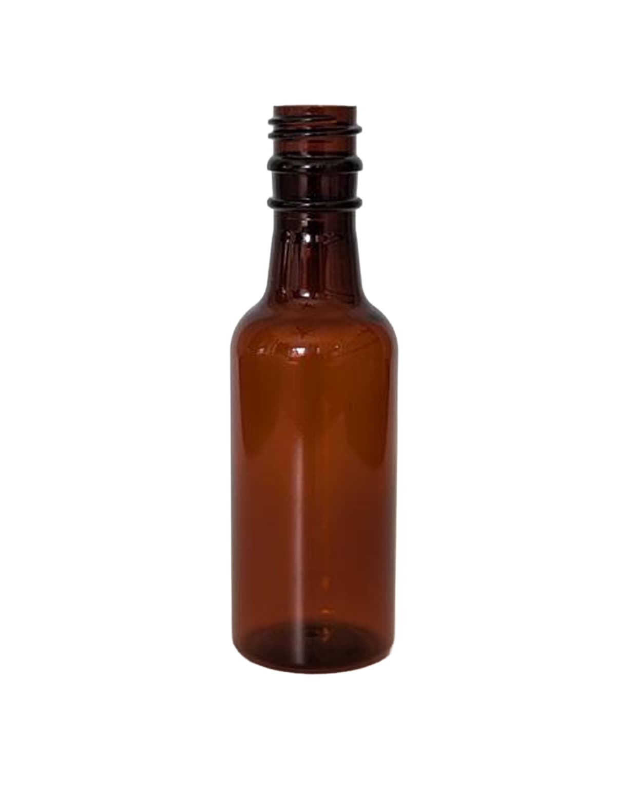 50ml amber pet plastic 18-400 spirit bottle