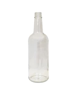 750ml 28-350 Flint Glass Spirit Round Bottle