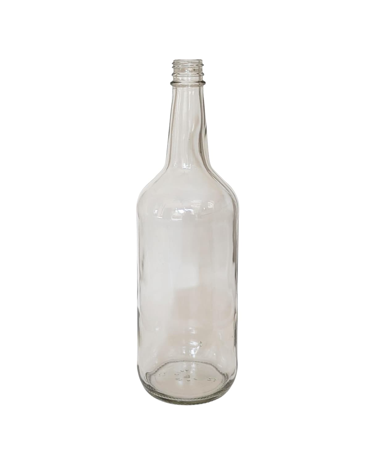 1ltr 28-350 Flint Glass Spirit Round Bottle