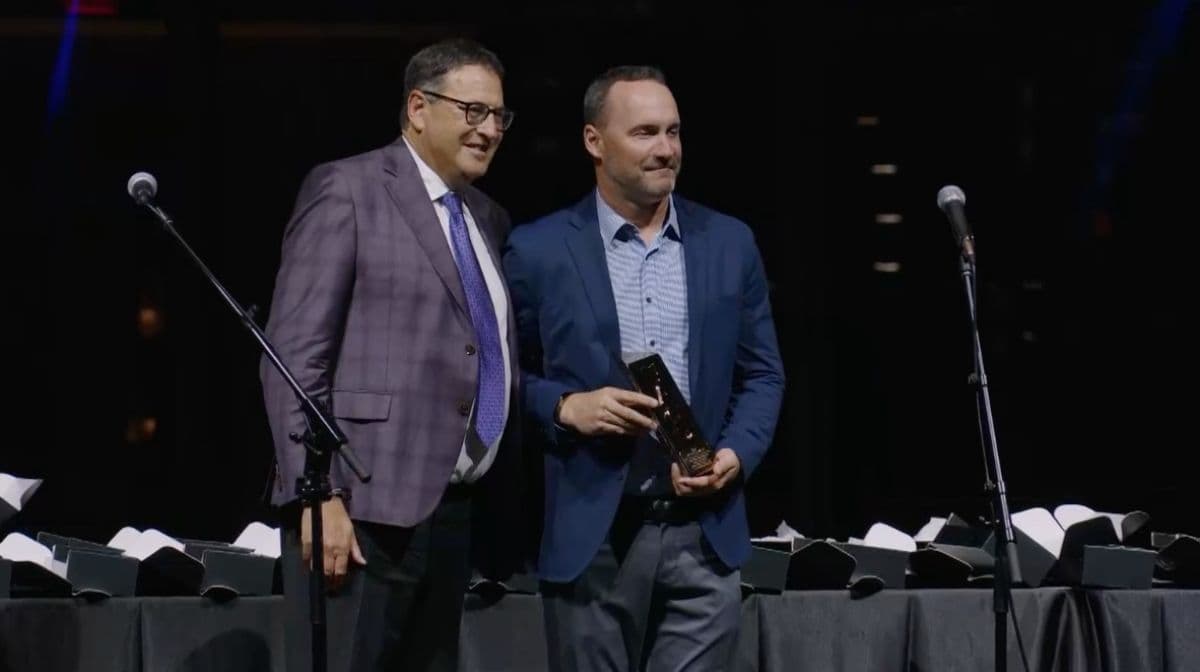 Paramount Global VP of Sales & Marketing, Brian Cole, accepts 2026 NACD Packaging Award