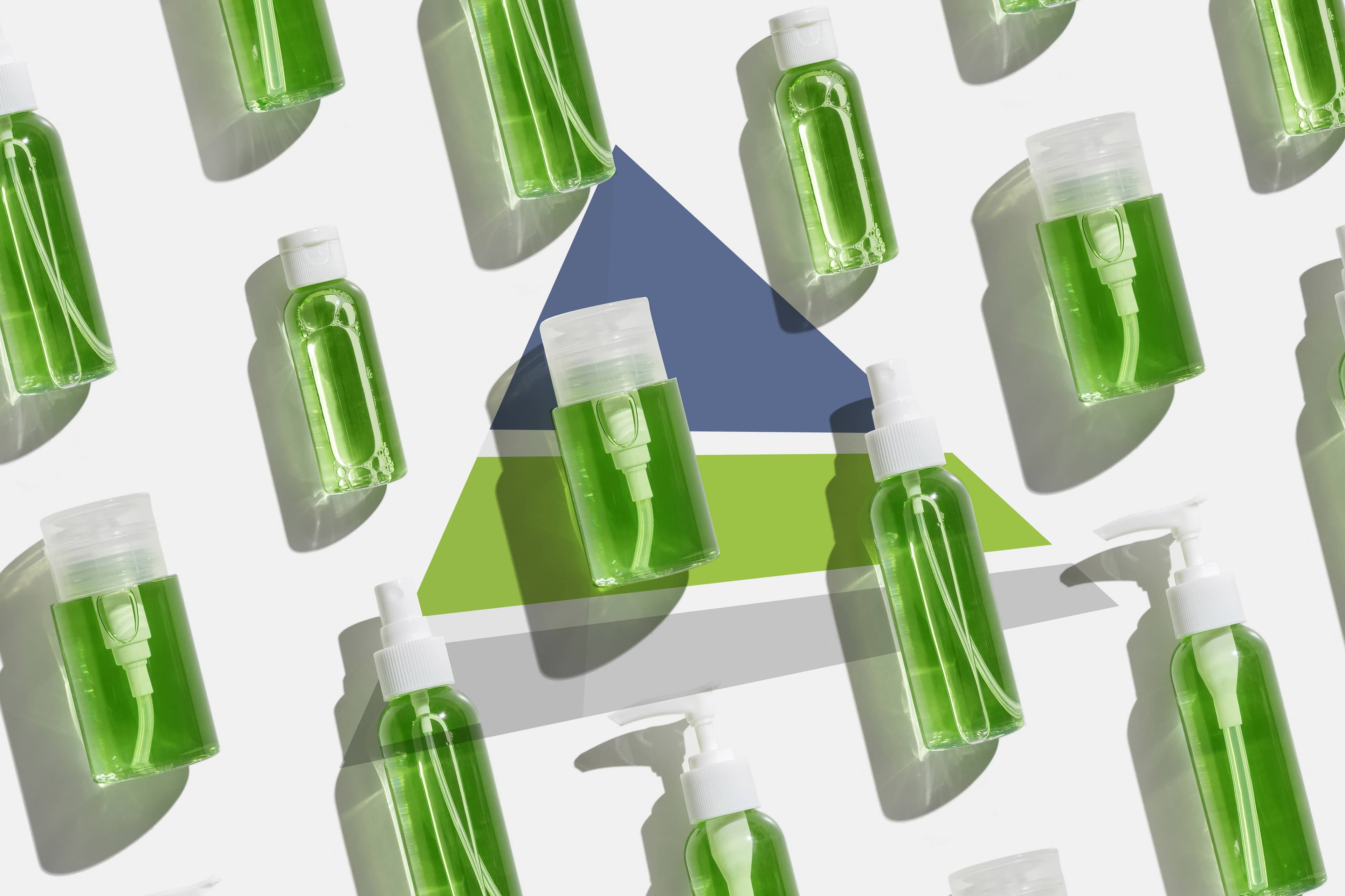 Paramount Global triangle logo with bottles