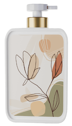 Proposed bottle with decoration applied