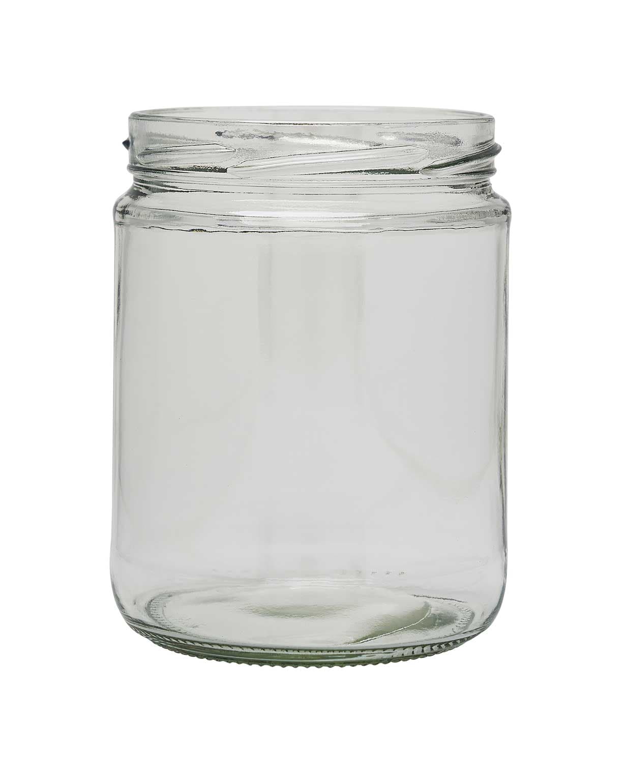 #97092: 16 oz glass flint wide mouth jar 82 lug