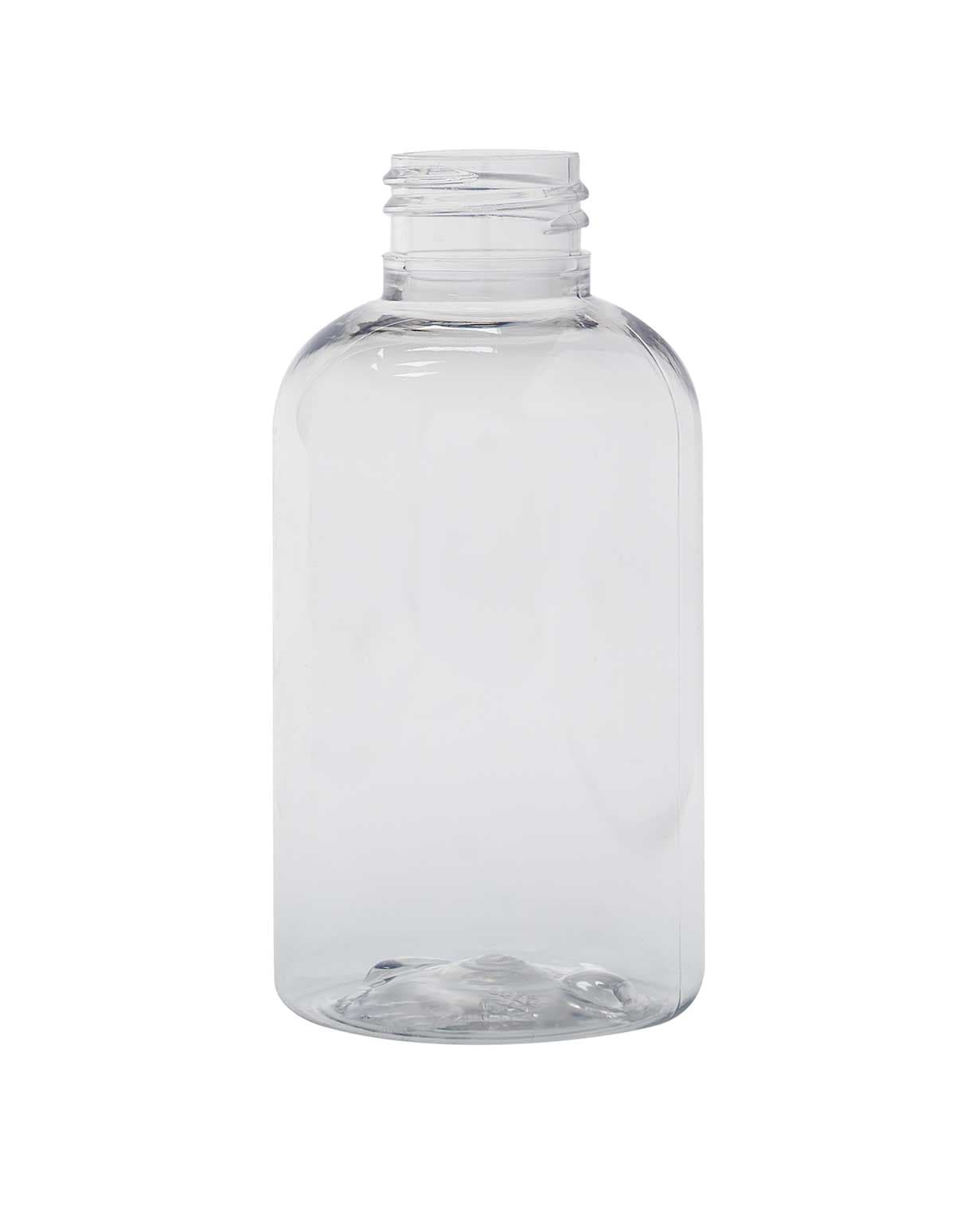 NA: 4 oz pet clear straight-based boston round 24-410