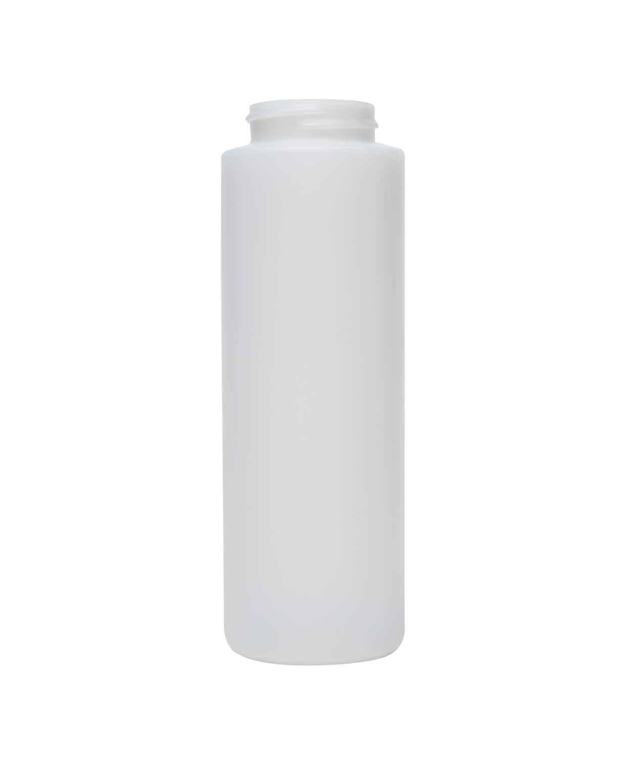 #00523: 8 oz hdpe natural cylinder round 38-400