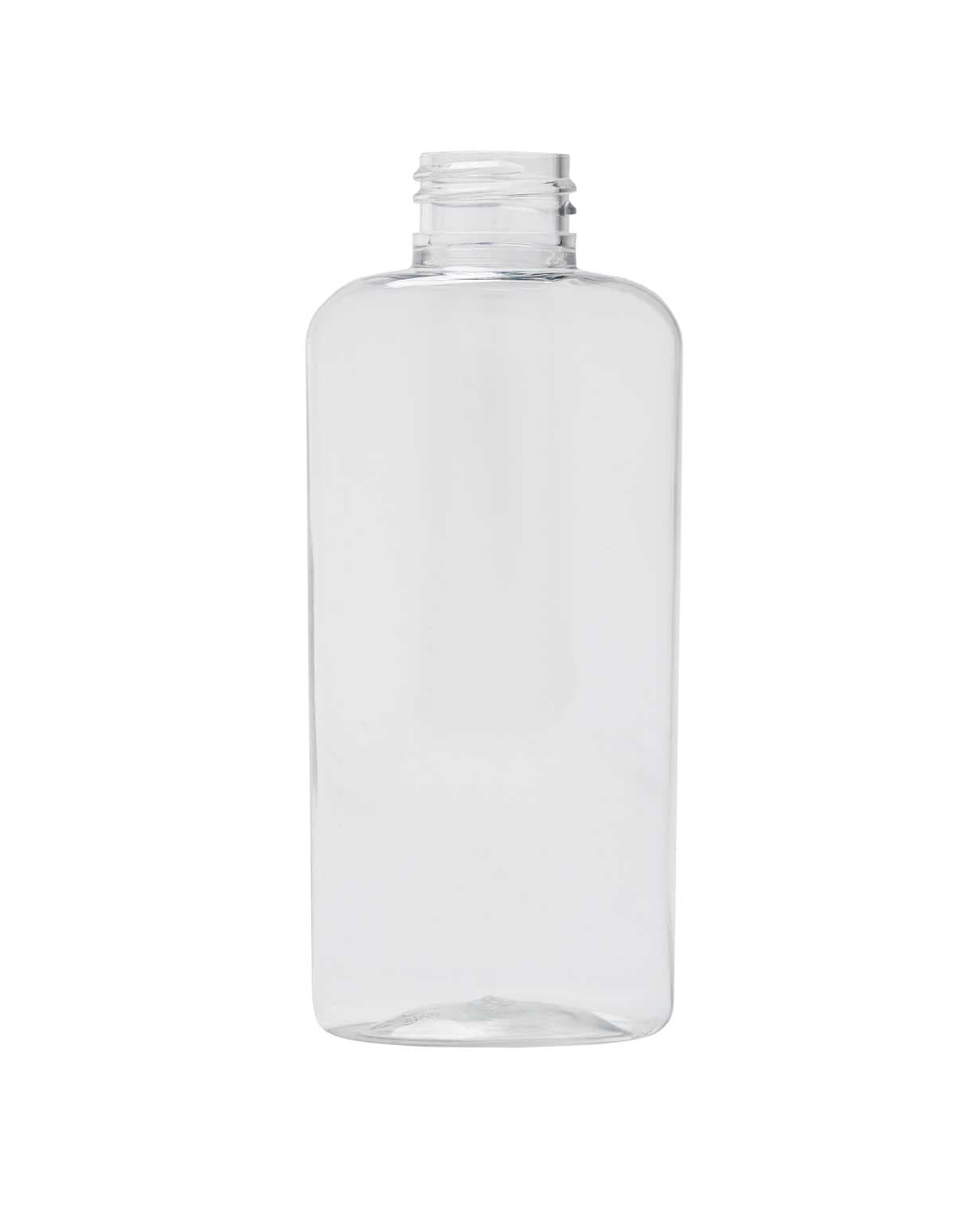 4 oz pet clear tapered oval 24-410