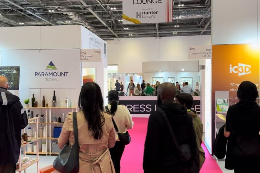Attendees walk London Packaging Week