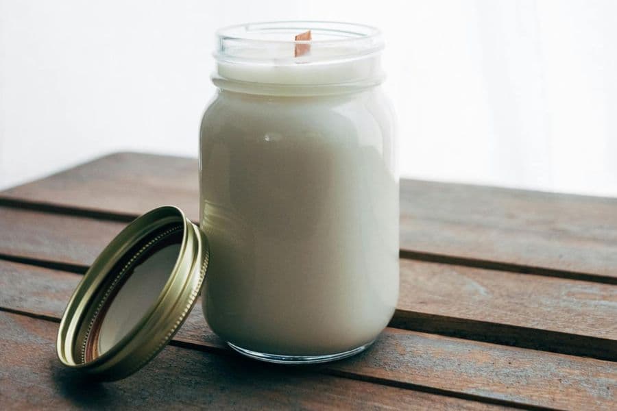 Economy Glass Jar with Candle