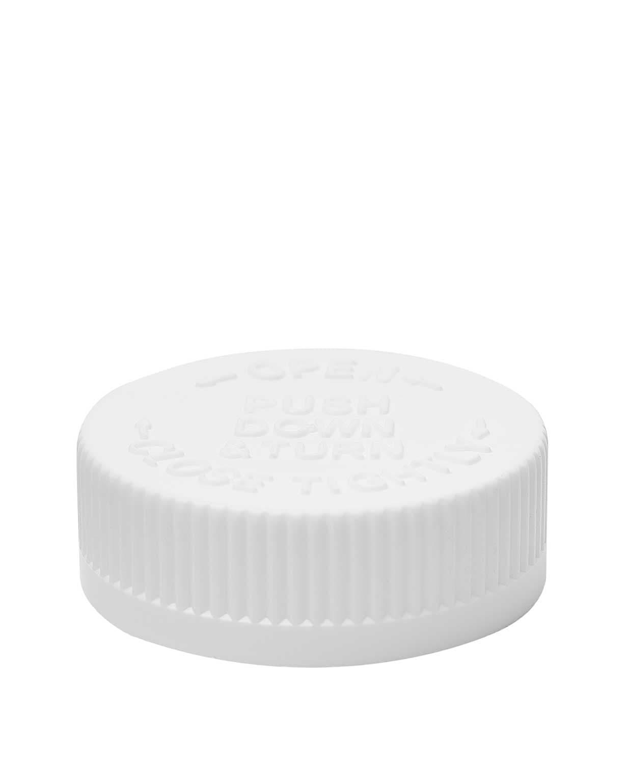 45-400 pp white child resistant crc push down turn closure