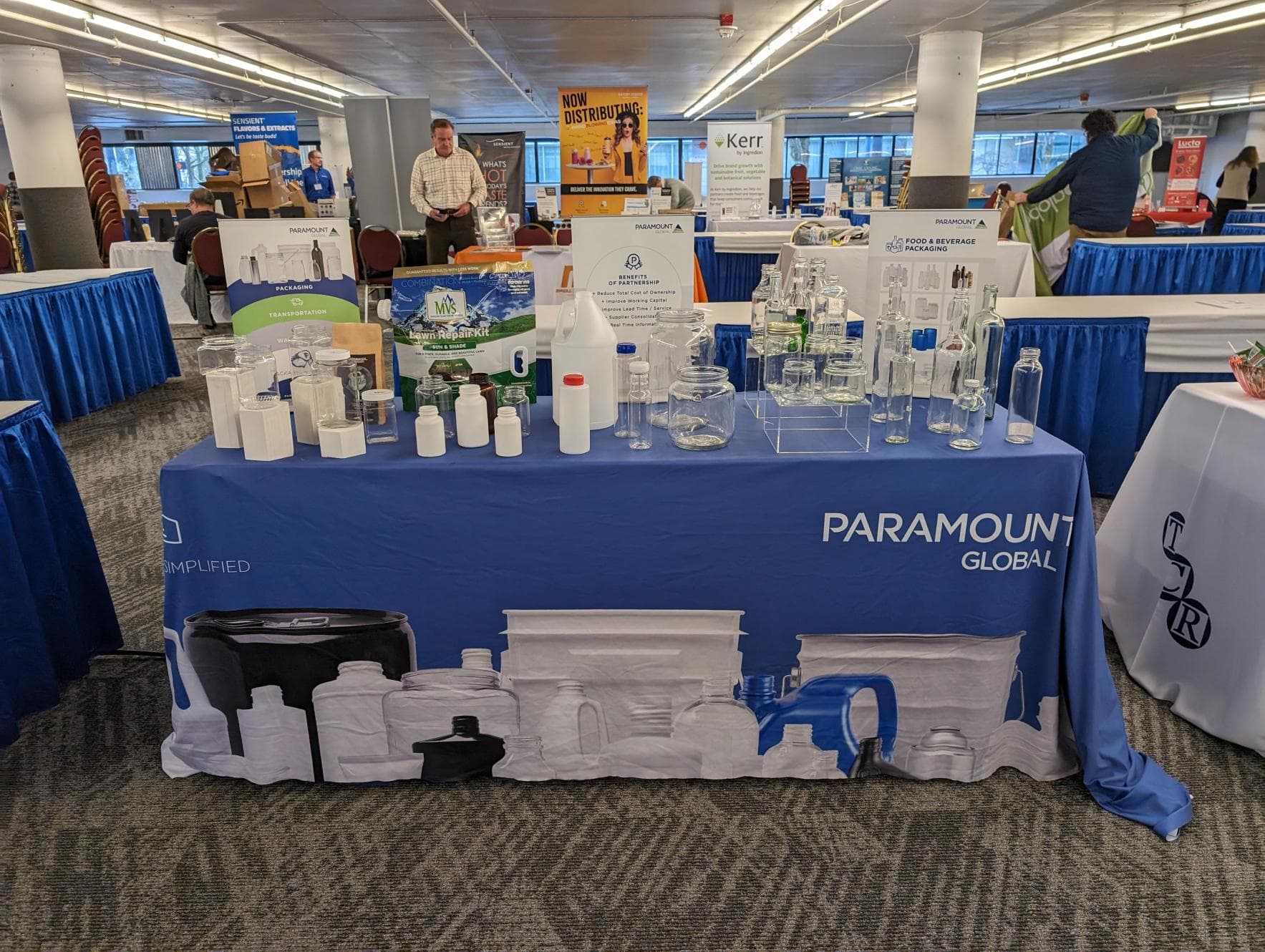 Paramount Global's table display at the Oregon IFT Supplier's Night Event in Portland.