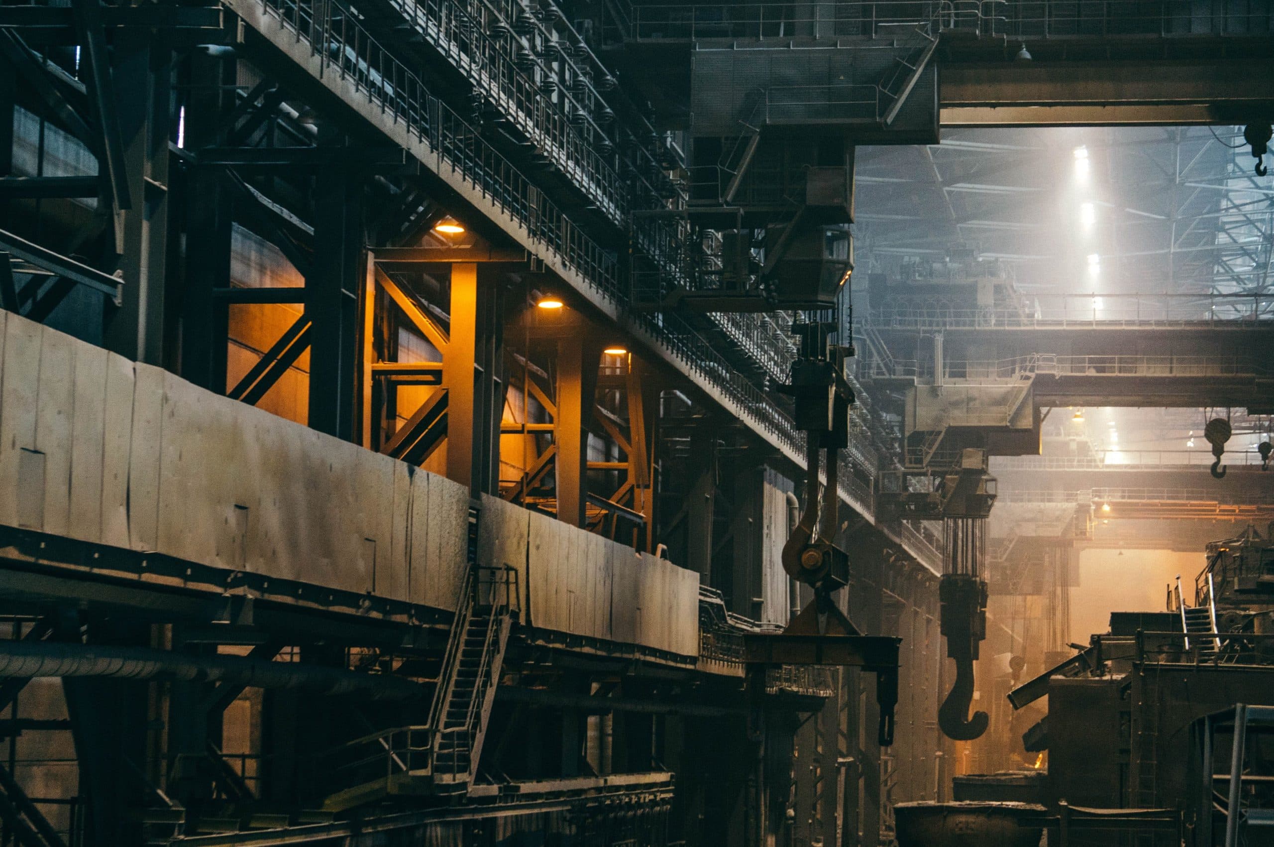 Image of inside an industrial building.