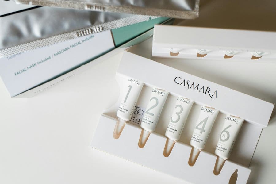 cosmetic tube packaging in a set