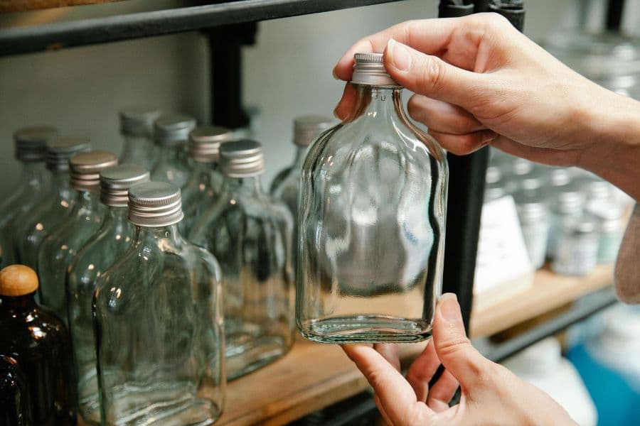 glass flask packaging bottle
