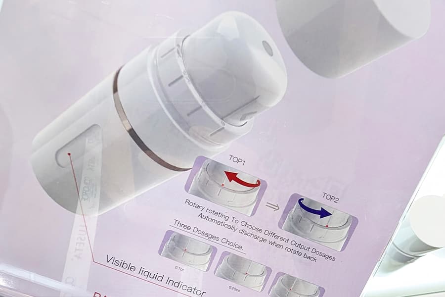 smart packaging with multi-dose dispensing seen at Cosmoprof 2025