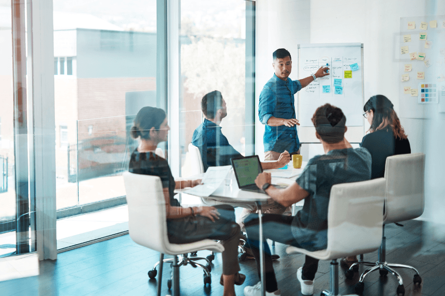 sourcing team developing strategy