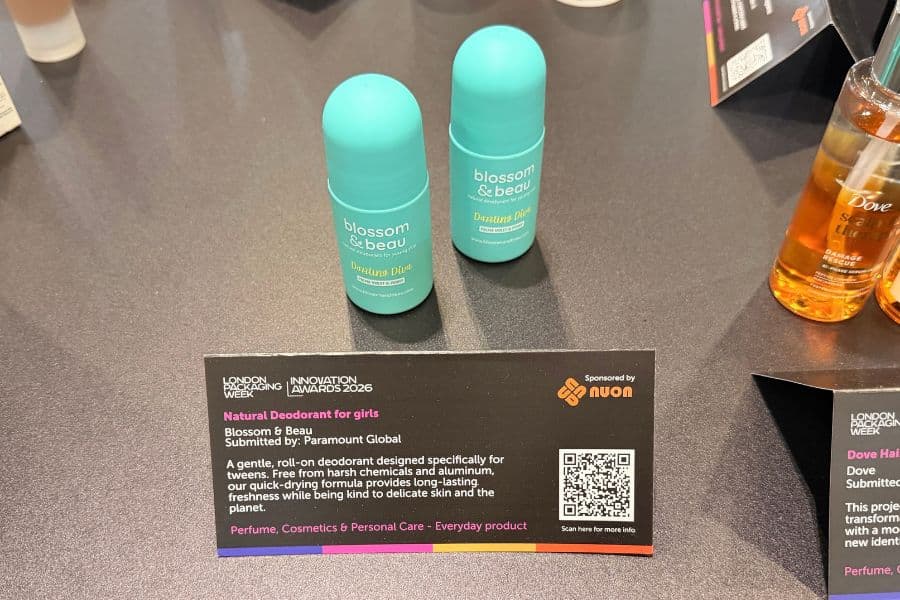 Innovation Awards 2026 Paramount GLobal's packaging design for Blossom & Beau deodorant